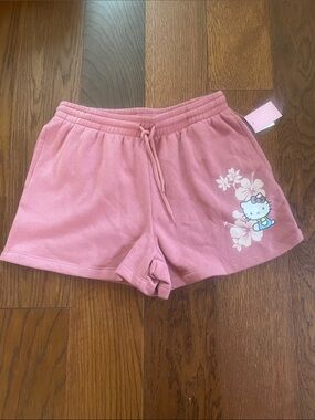 Hello Kitty Pink Floral Lounge Shorts